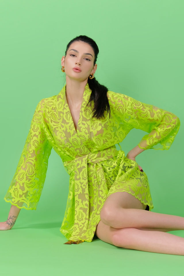 Verdant Vogue Kimono
