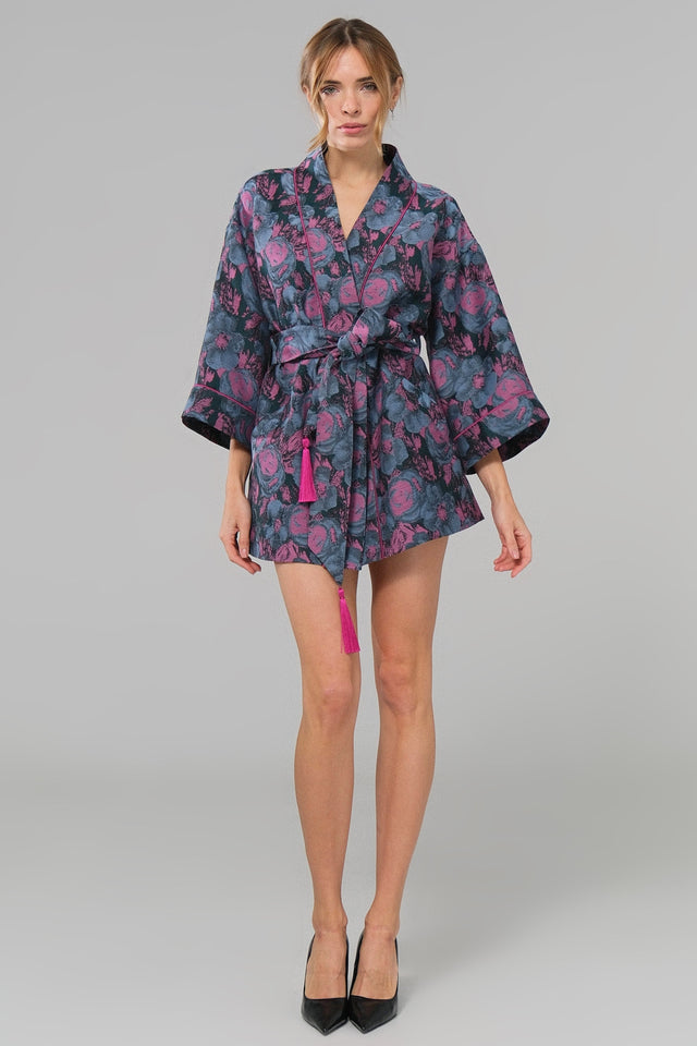 Midnight Rose Kimono