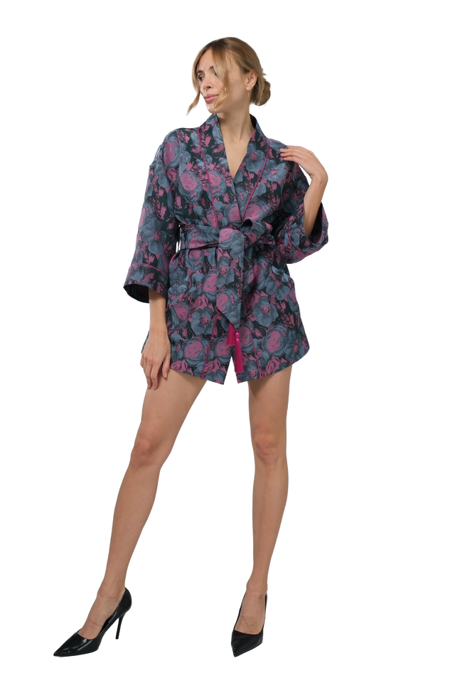 Midnight Rose Kimono